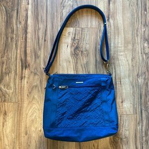 Blue Travelon Small Messenger Bag